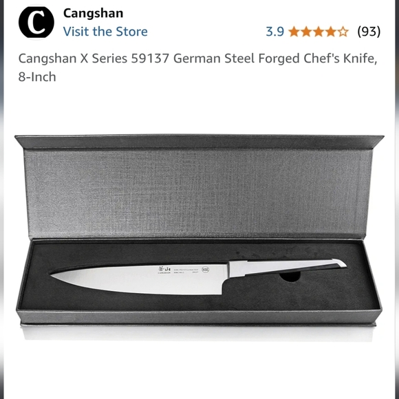 ❤️BUY 2 GET 1 FREE Cangshan X Series 59137 German Steel Forged Chef's Knife, 8" - Picture 2 of 16